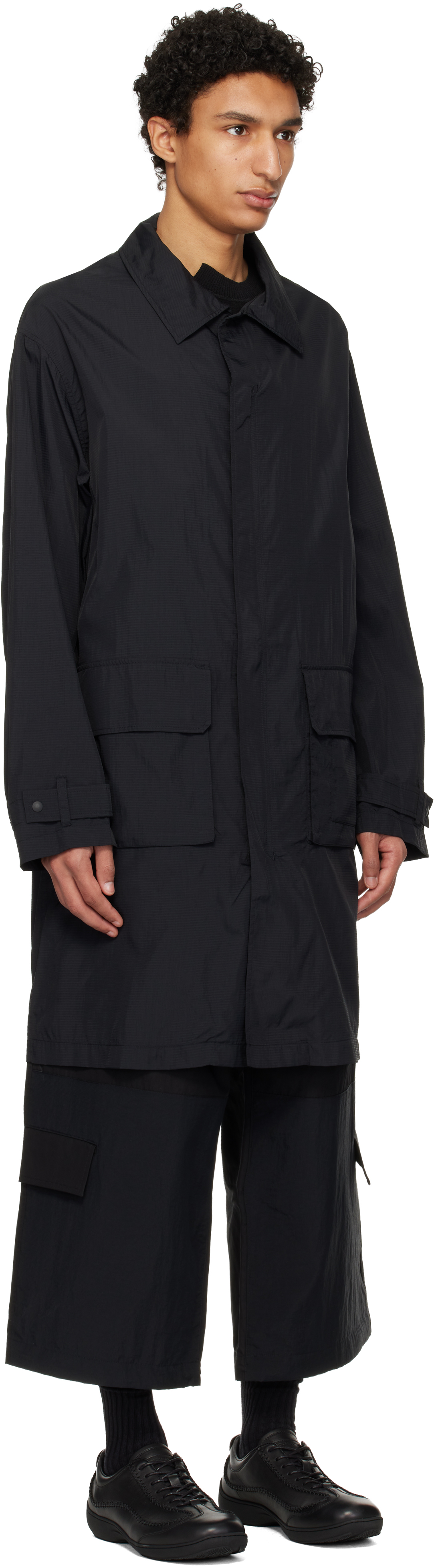 Black Nylon Parka