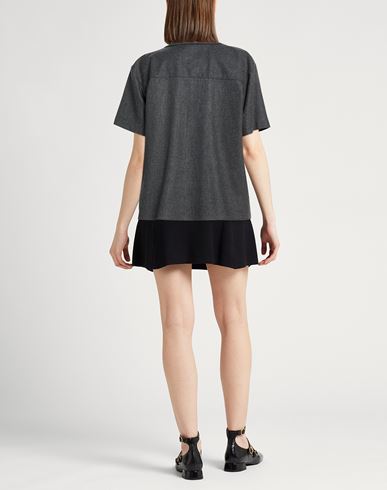 Woman Shirt Grey Size S Wool, Cashmere, Elastane
