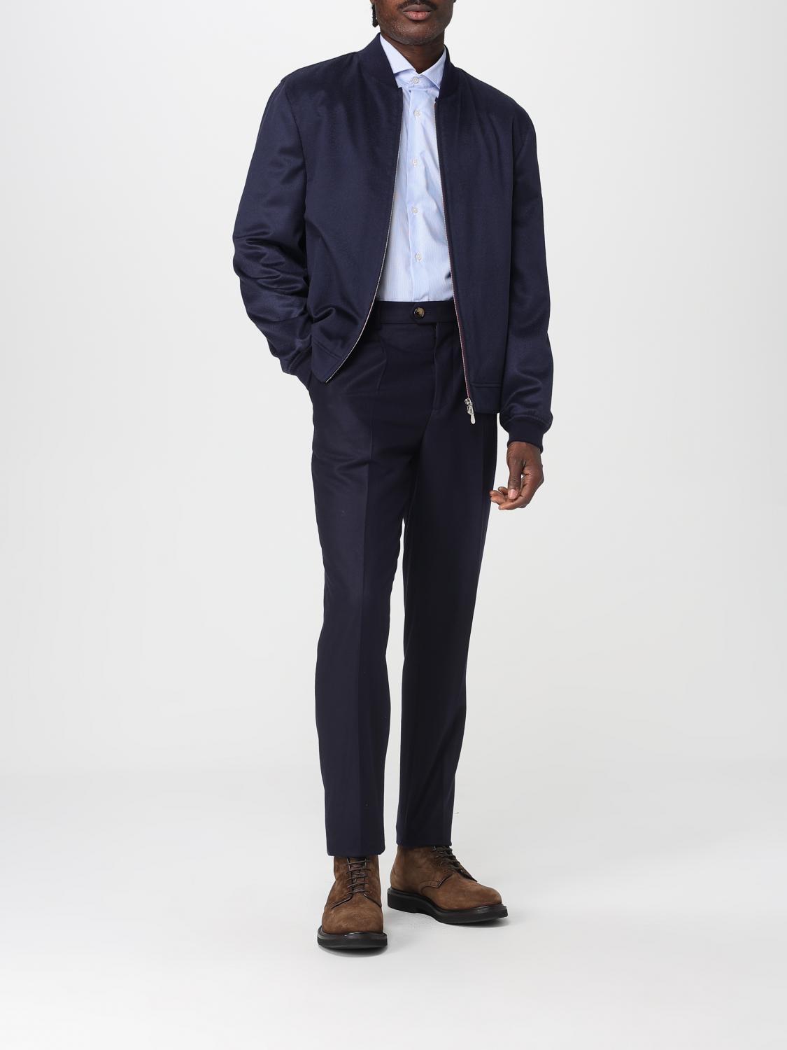 Pleated wool trousers - Grey