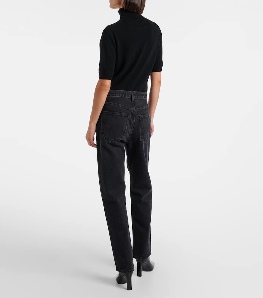 90's high-rise straight jeans