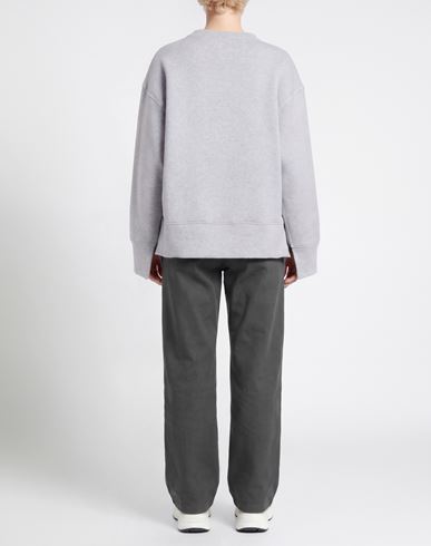 Woman Sweatshirt Grey Size M Cotton, Polyester