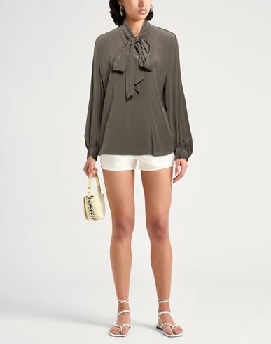 P. a.r. o.s. h. Woman Top Taupe Size L Silk
