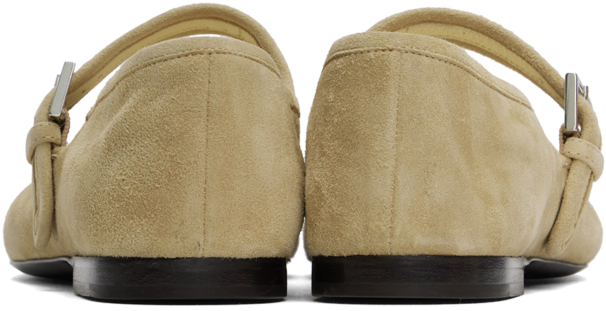 The Row Tan Boheme MJ Ballerina Flats
