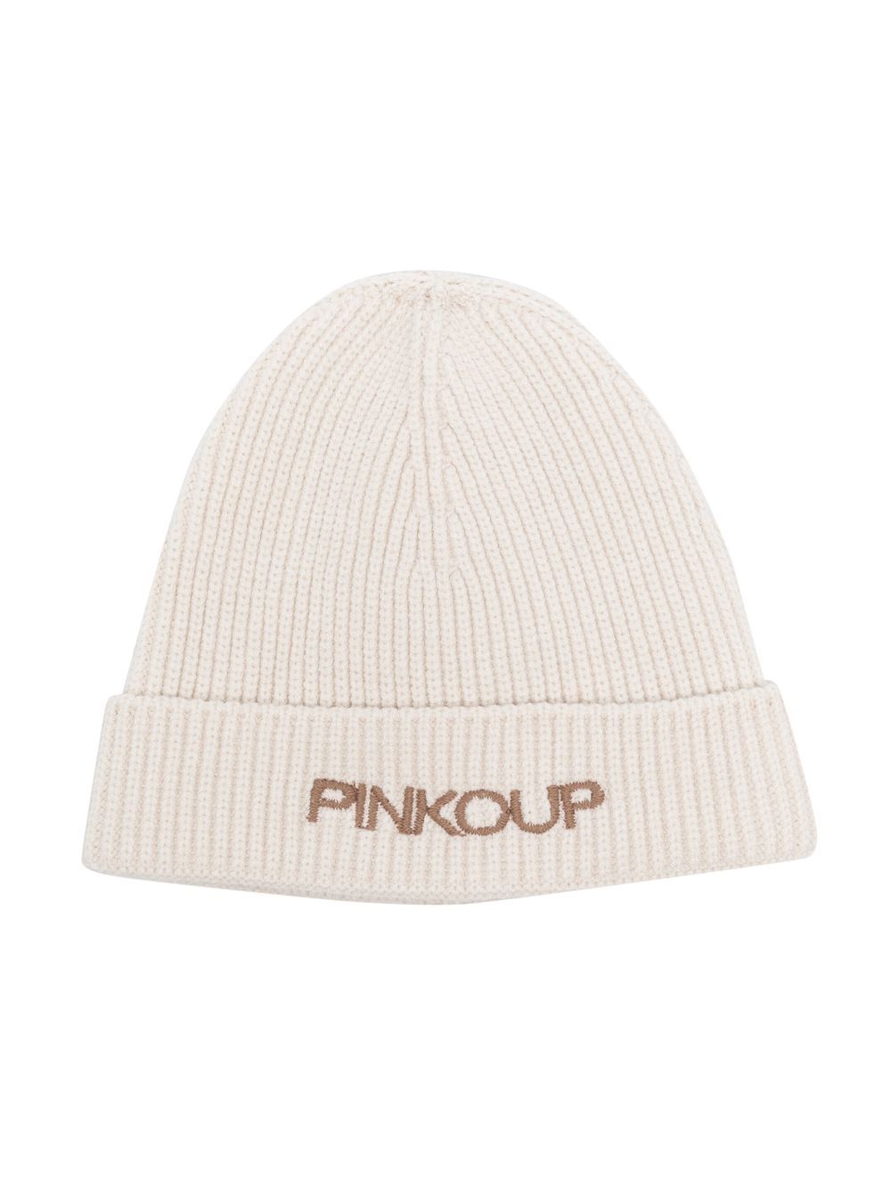 Logo-embroidered beanie hat - Neutrals