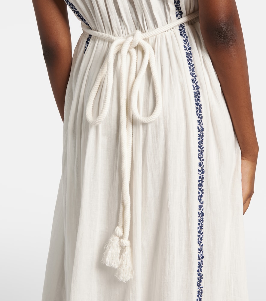Liviane embroidered cotton maxi dress