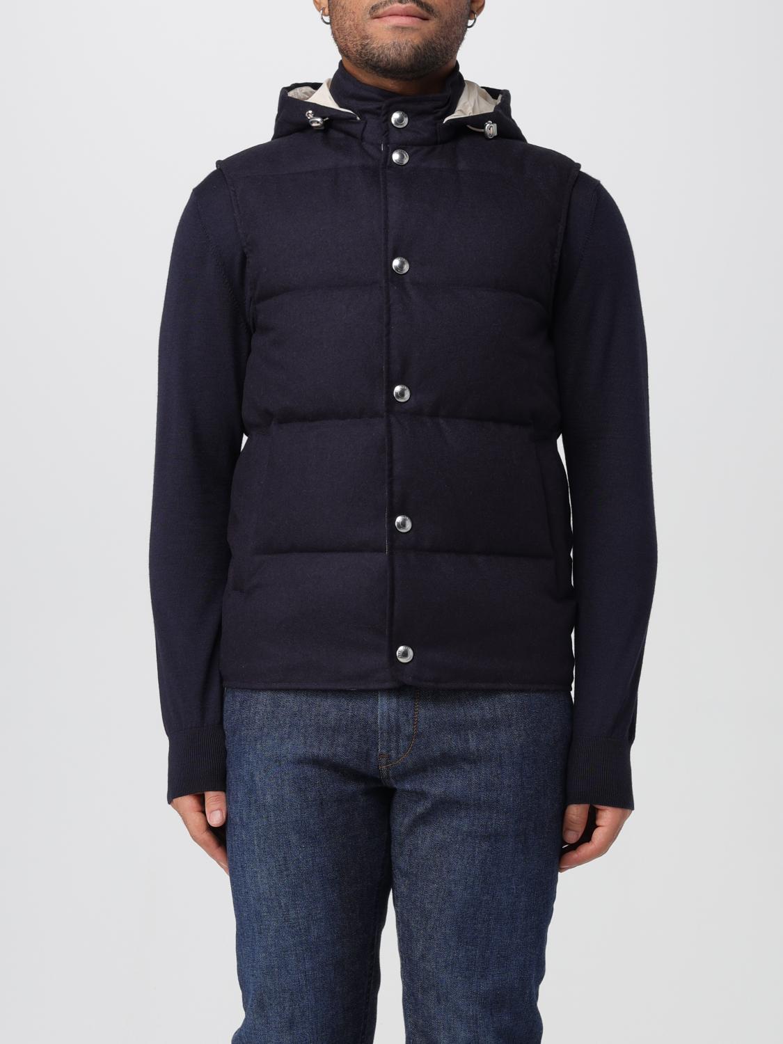 Coat Men color Blue