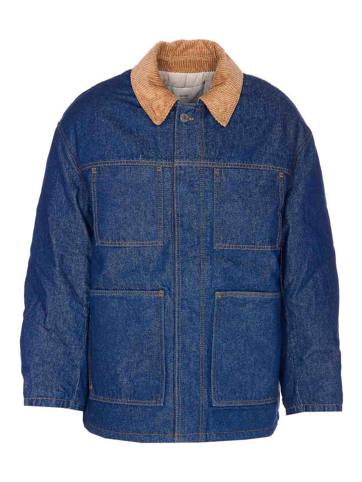 Blue Padded Denim Jacket