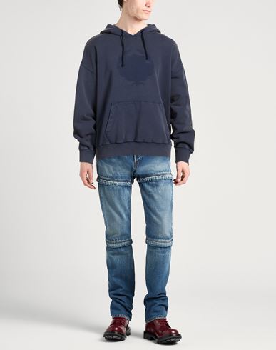 Man Sweatshirt Navy Size XS Cotton