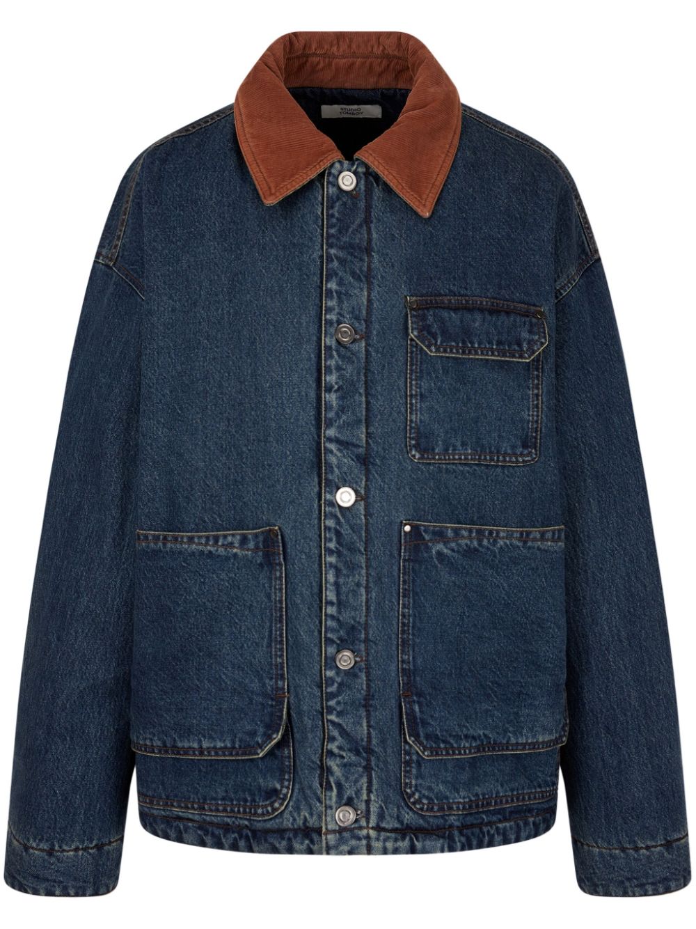 Denim down jacket - Blue