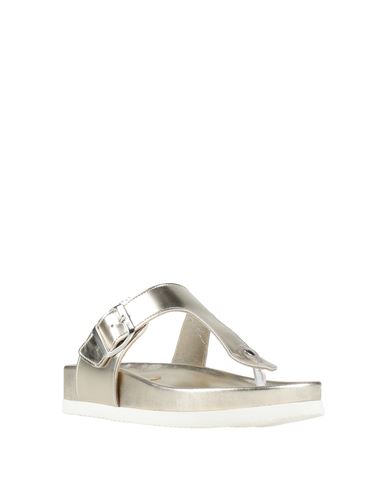 Woman Thong sandal Gold Size 6 Synthetisches Material