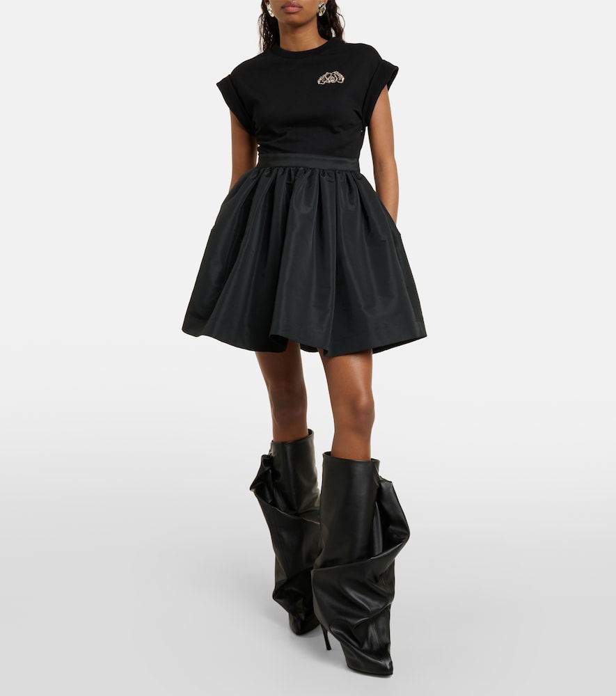 Leather knee-high boots