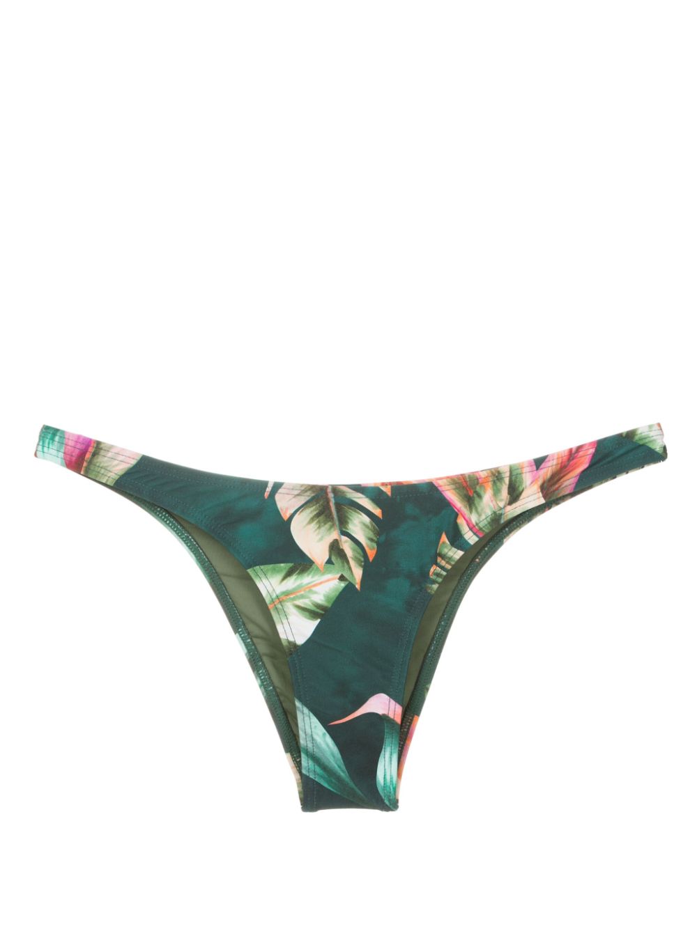 Nikita leaf-print bikini bottoms - Green