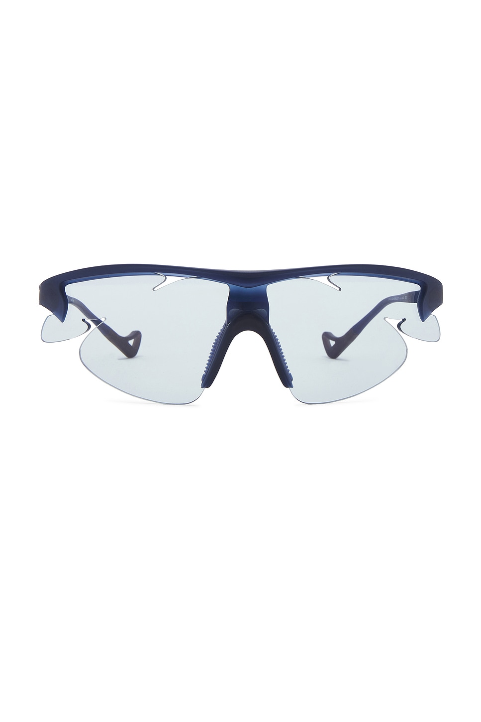 District Vision x PAF Post Archive Faction Junya Racer Sunglasses in Off Black & D+ Gray Gradient - Black.  a