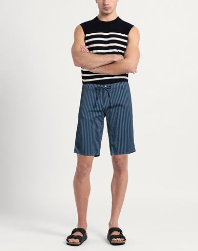 Man Shorts & Bermuda Shorts Slate blue Size 29 Cotton, Elastane