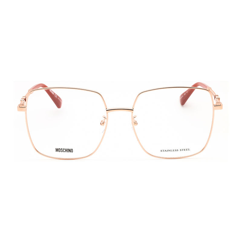 Square Full Rim Eyeglasses — Rose gold