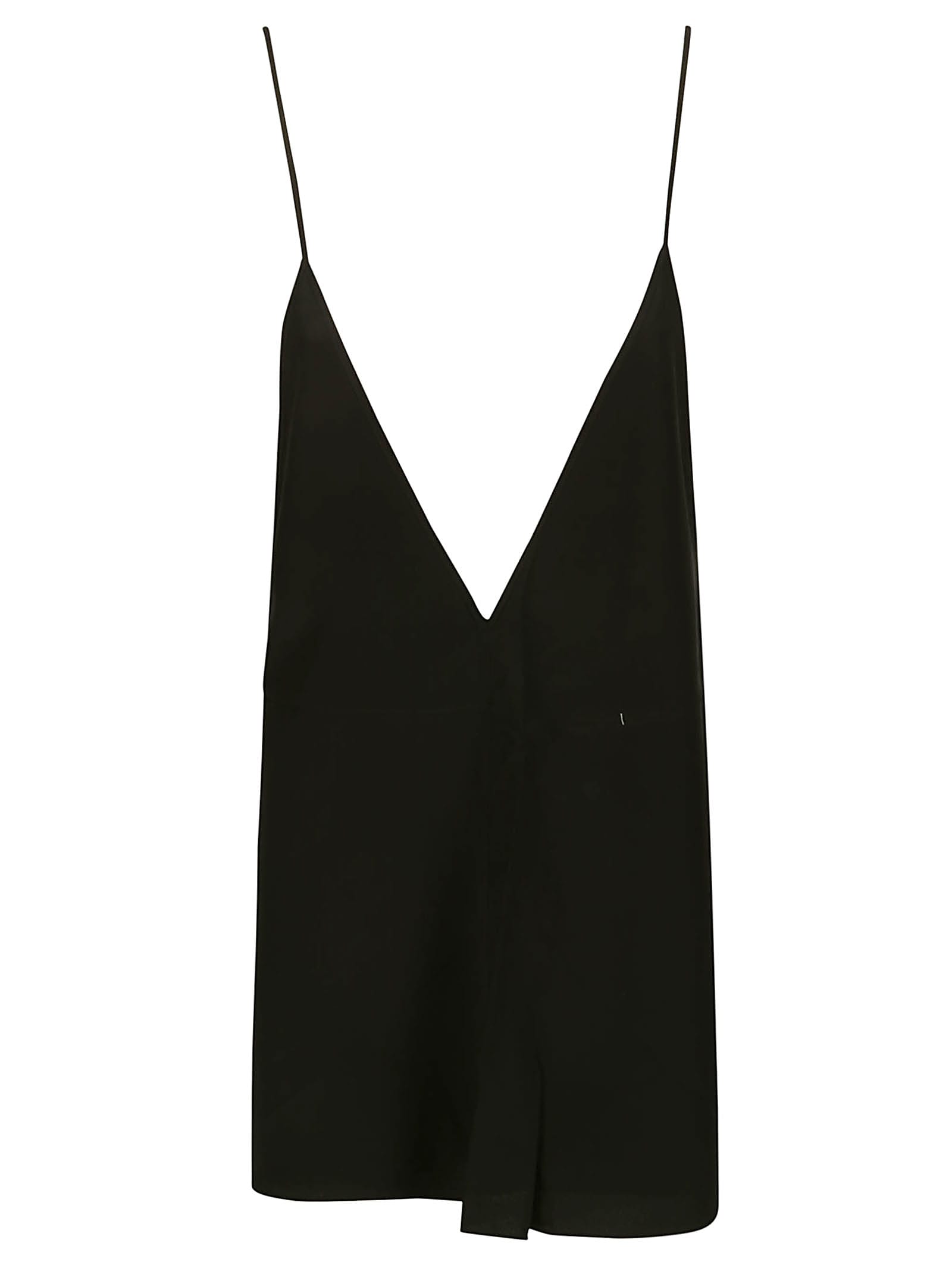 Double-halter Silk Top