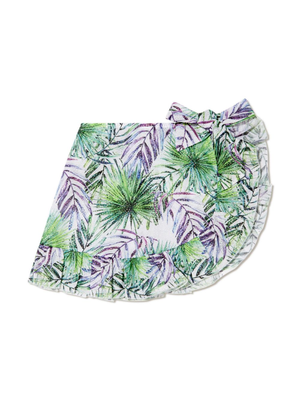 Janet leaf-print skirt - Green