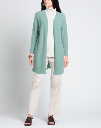 Knit Woman Cardigan Light green Size M Polyamide, Acrylic, Alpaca wool, Wool, Elastane