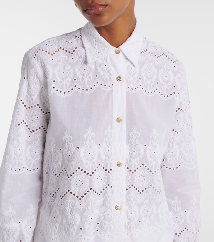 Orla broderie anglaise cotton shirt