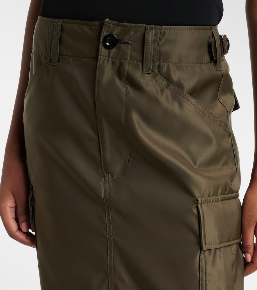 Pleated midi skirt