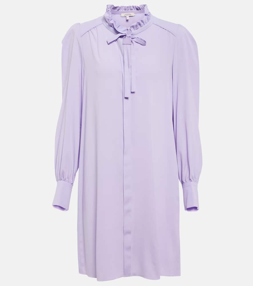 Modern Flow tie-neck minidress