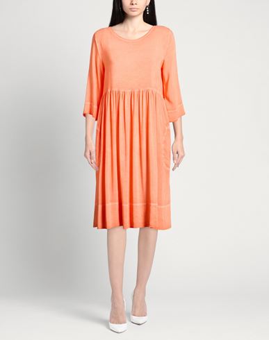 Woman Midi dress Mandarin Size M Viscose, Polyester