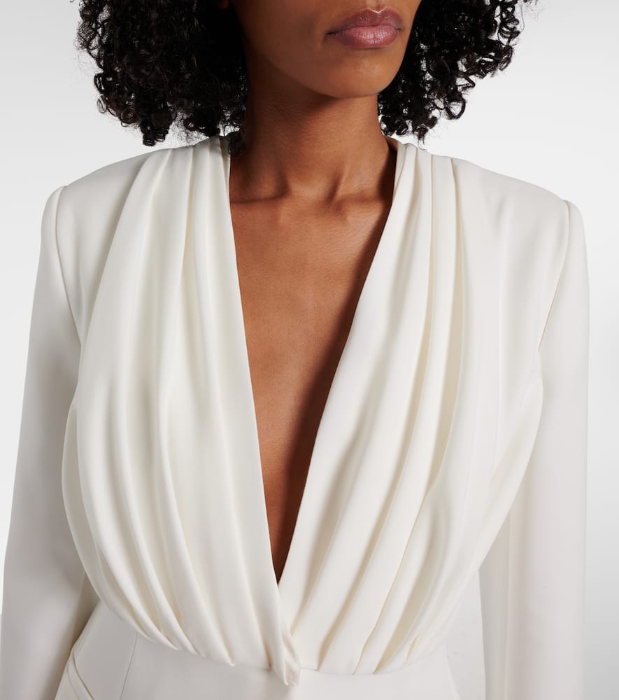 Gradi draped crêpe jacket