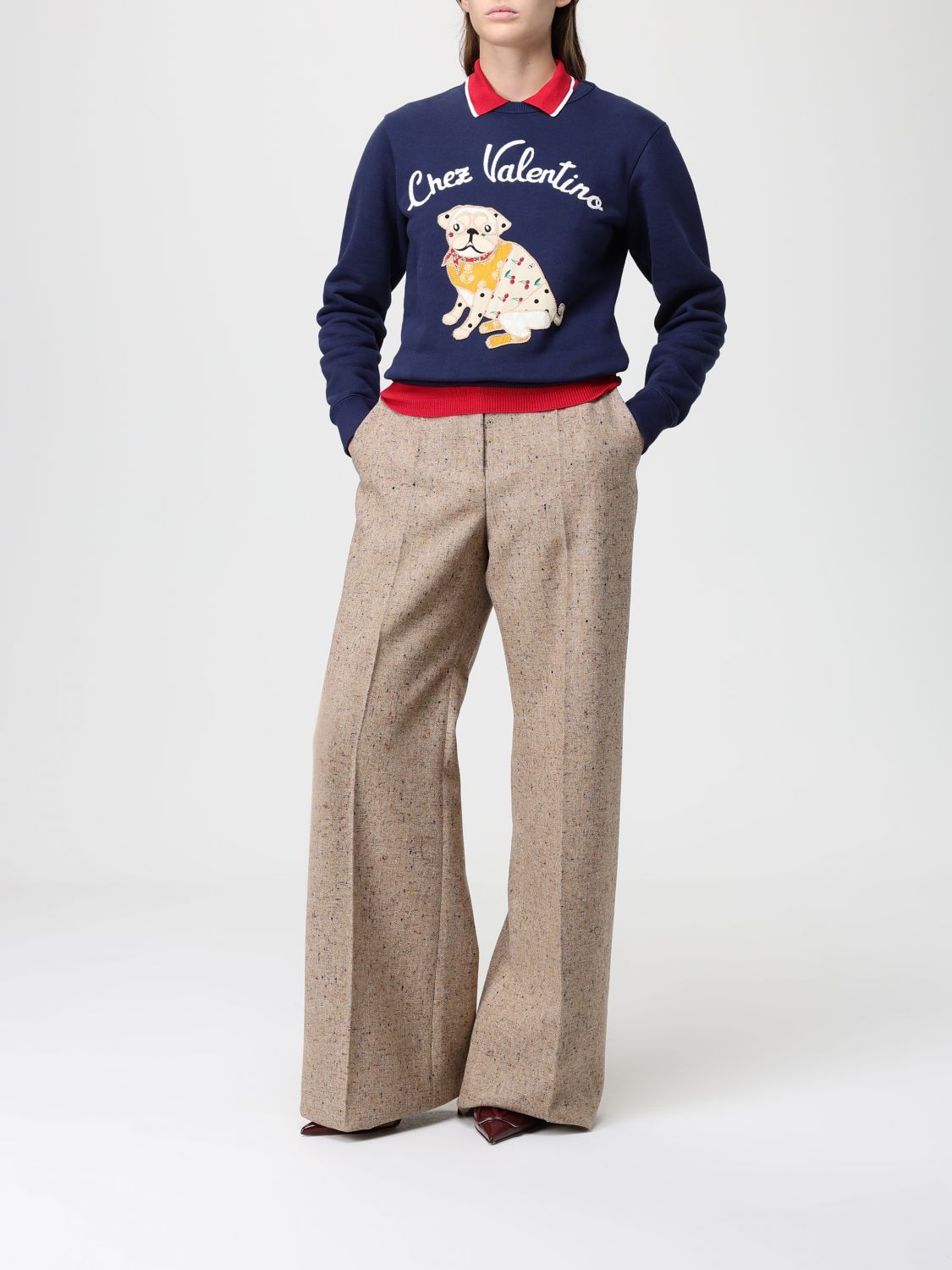 Pants Woman color Ivory