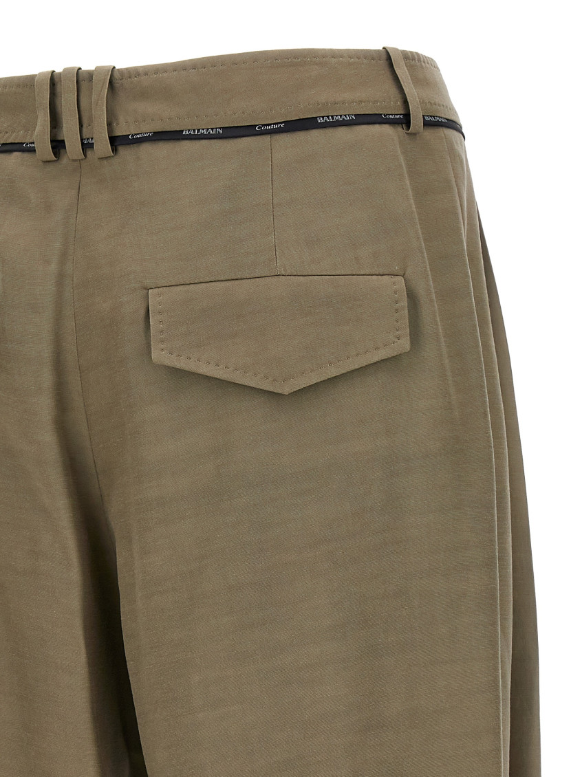 Olive Wide Leg Pants