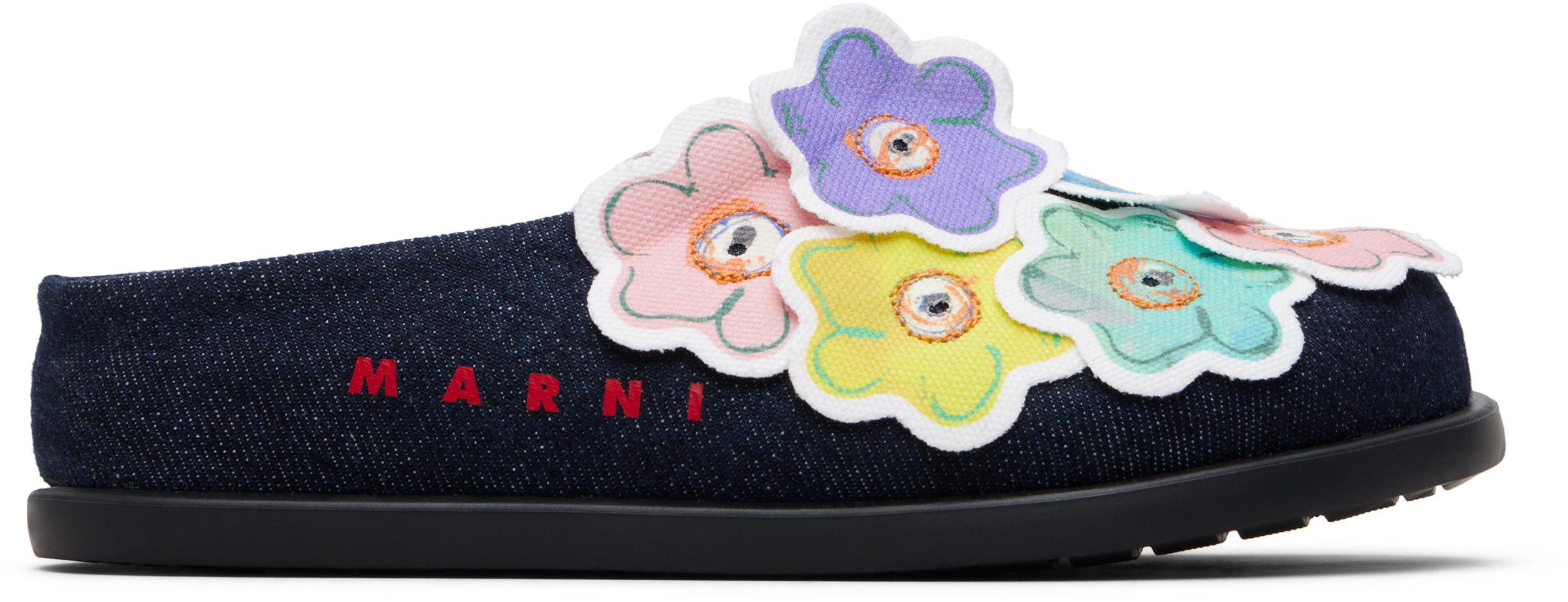 Kids Navy Fussbett Slip-on Loafers