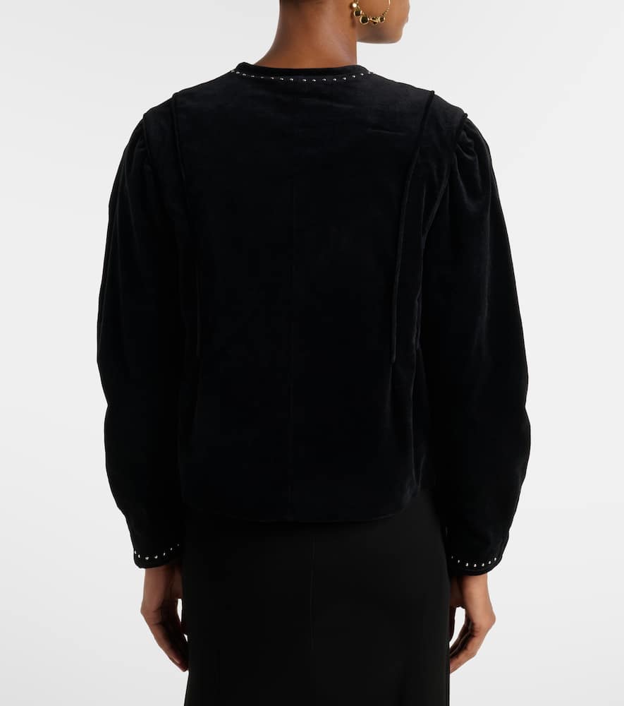 Pietra embellished cotton jacket