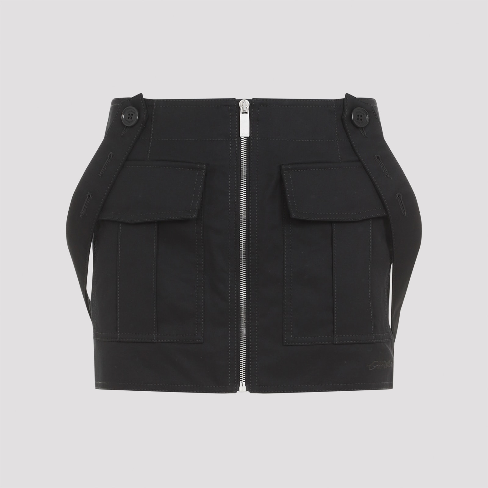Straps Cargo Mini Skirt