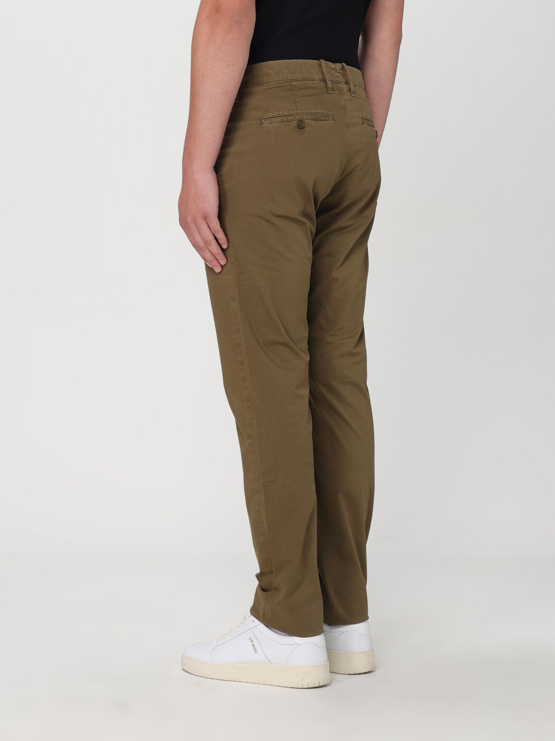 Pants Men color Green