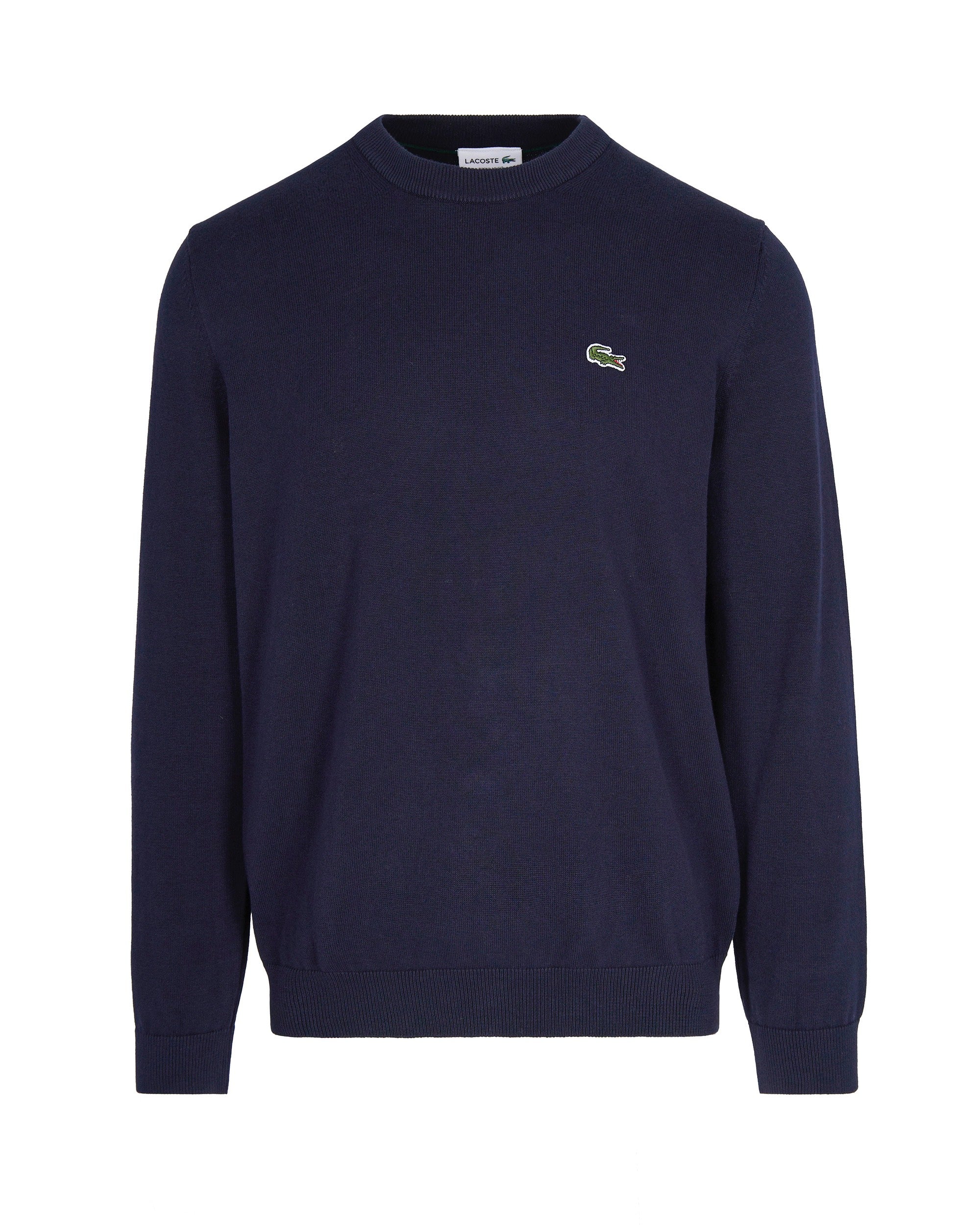 Logo-Embroidered Crewneck Sweater — Navy