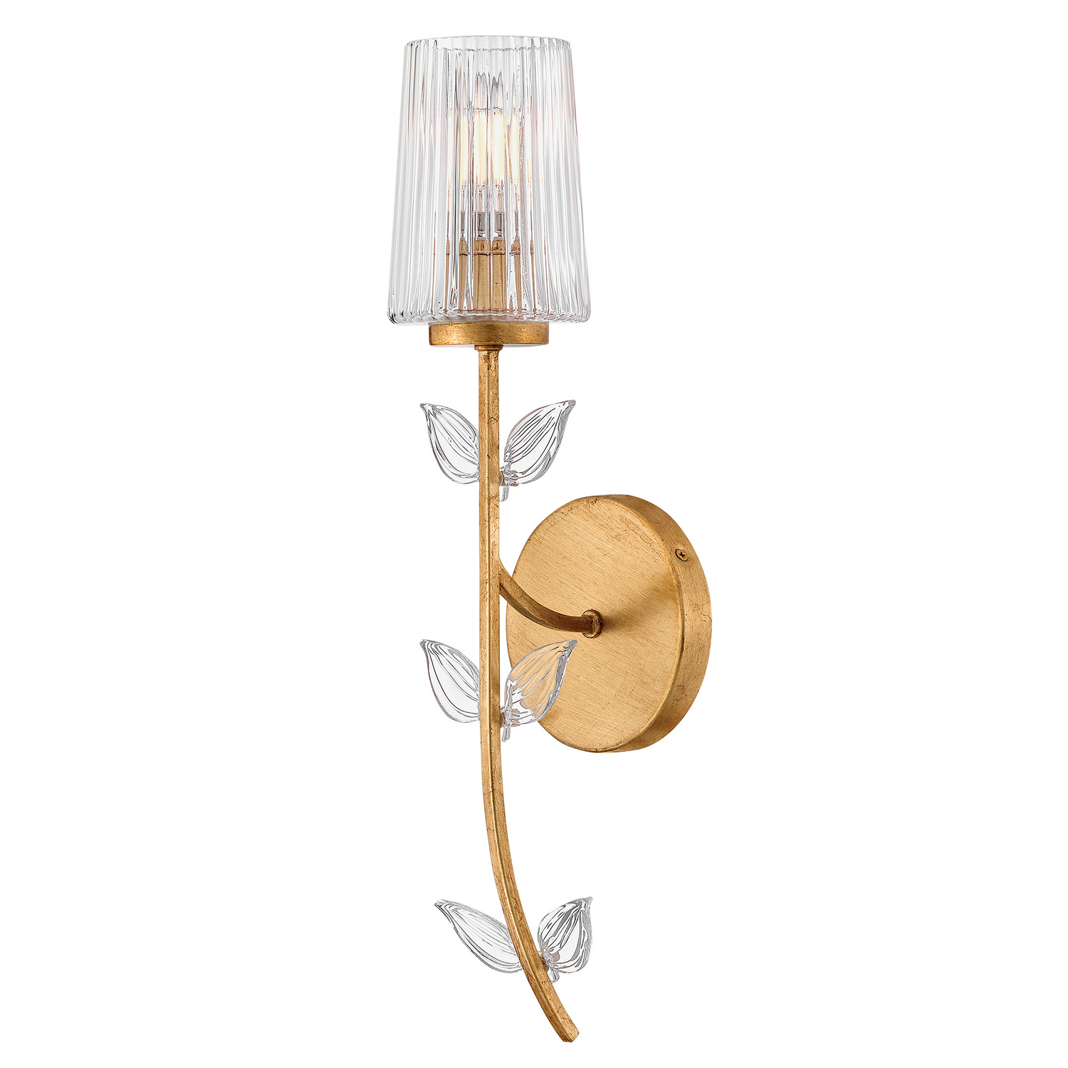 Distressed Brass LED Wall Sconce from the Aliso Collection