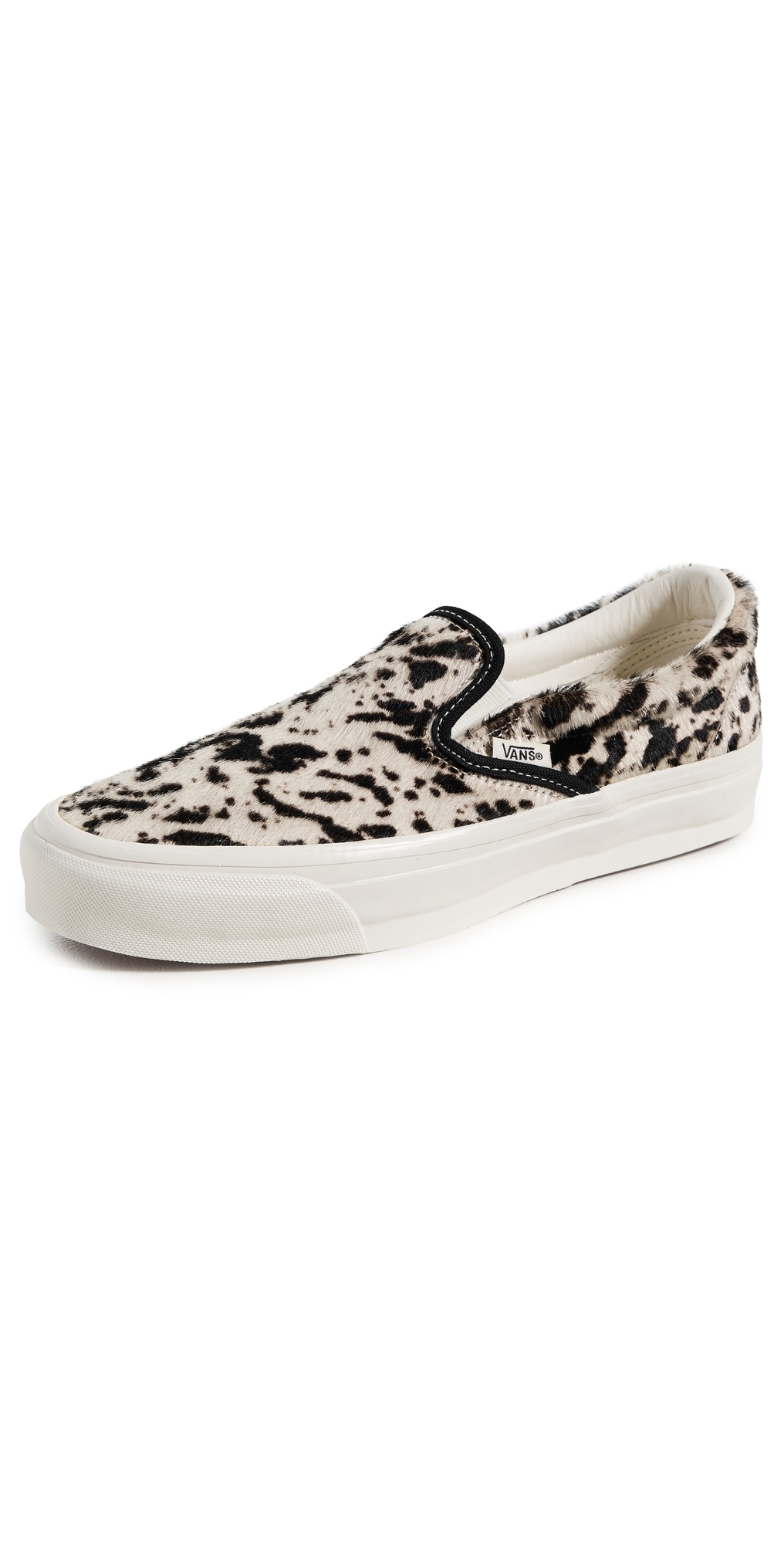 LX Classic Slip On Sneakers Pony Hair Black/White W