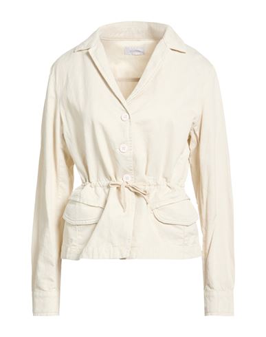 Woman Jacket Beige Size L Cotton, Linen, Elastane