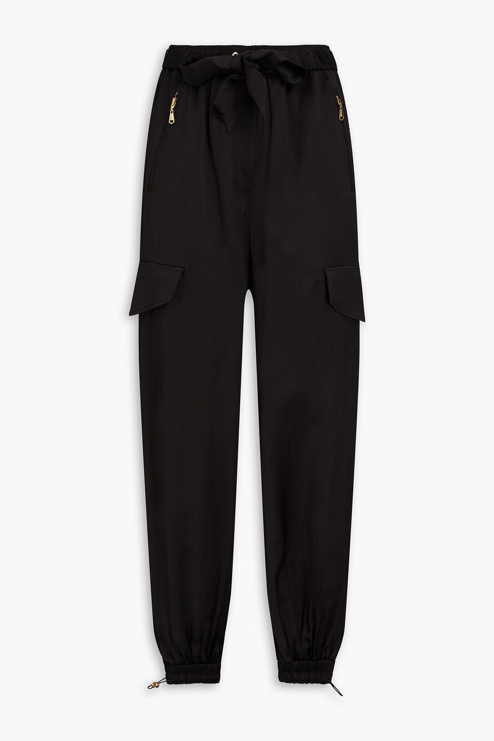 Shantung cargo pants