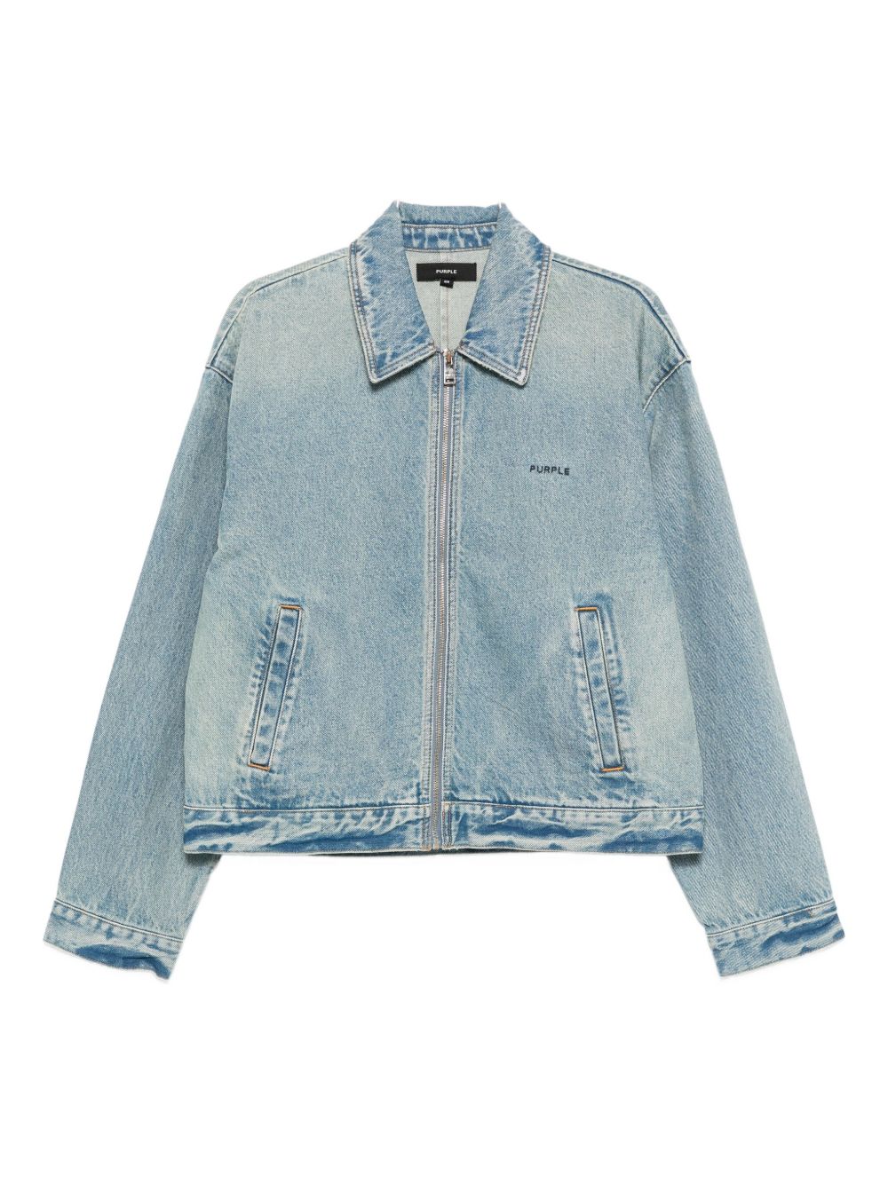 Zip-up denim jacket - Blue