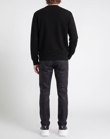 Man Sweatshirt Black Size L Cotton