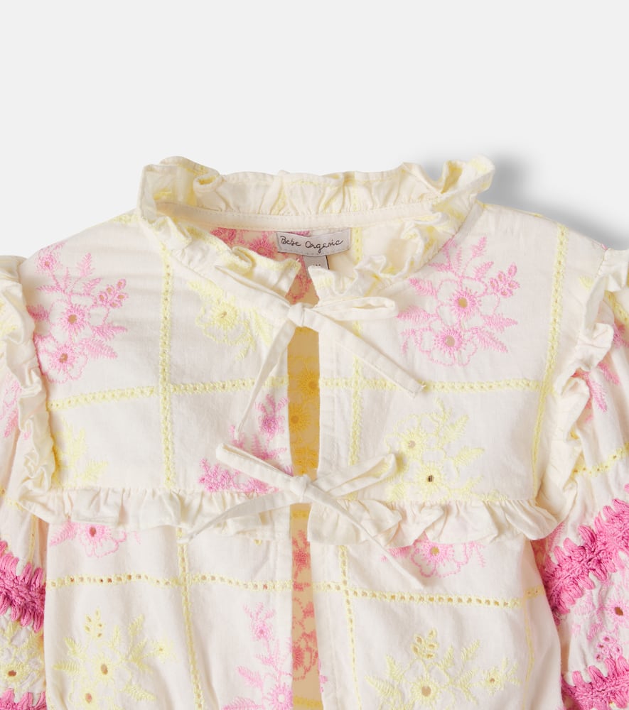 Alba cotton blouse and skirt set
