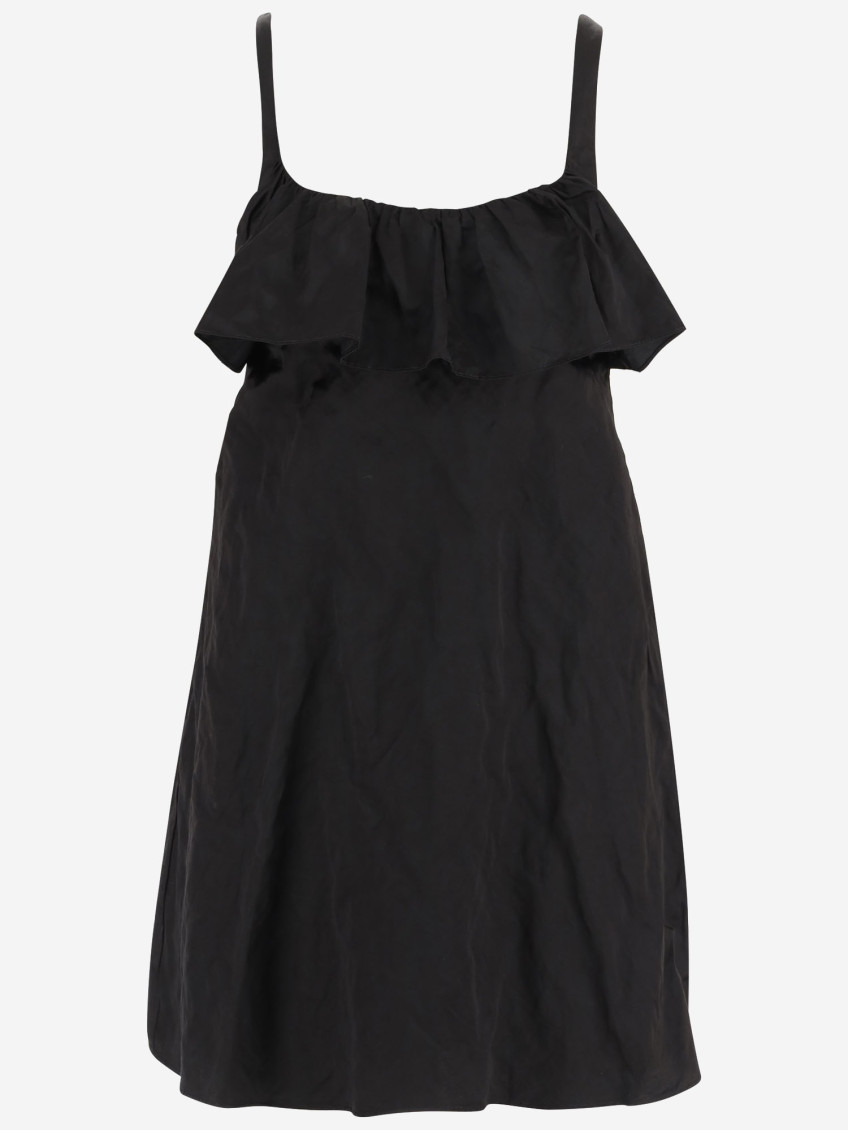 Mini Dress In Washed Technical Satin