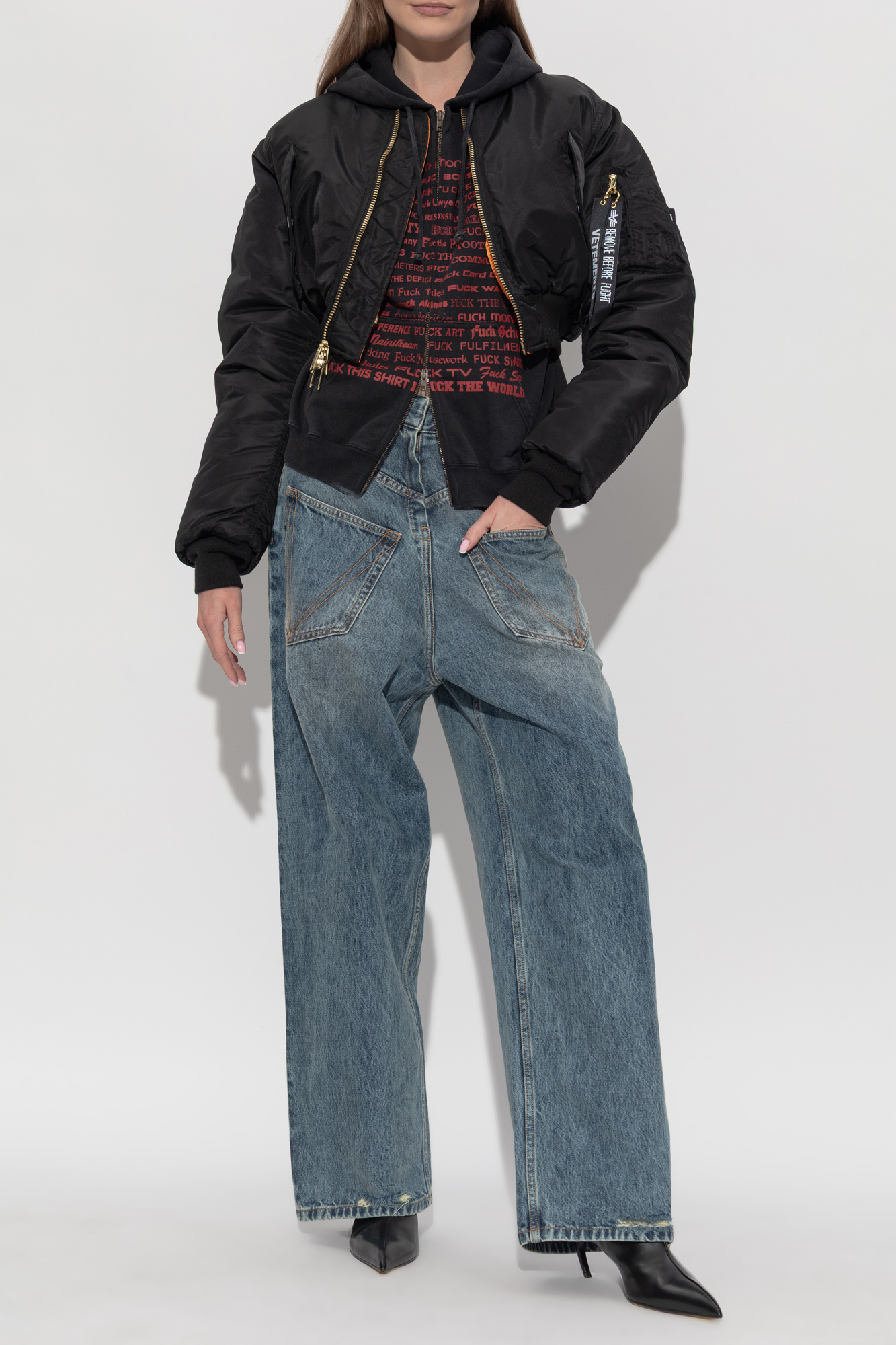 Bomber Jacket, Women's, Black