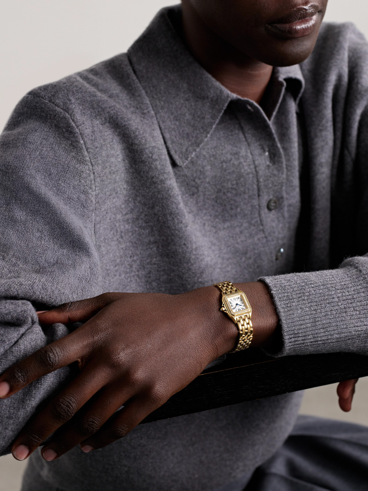 Panthère De Small 23mm 18-karat Gold And Diamond Watch - One size