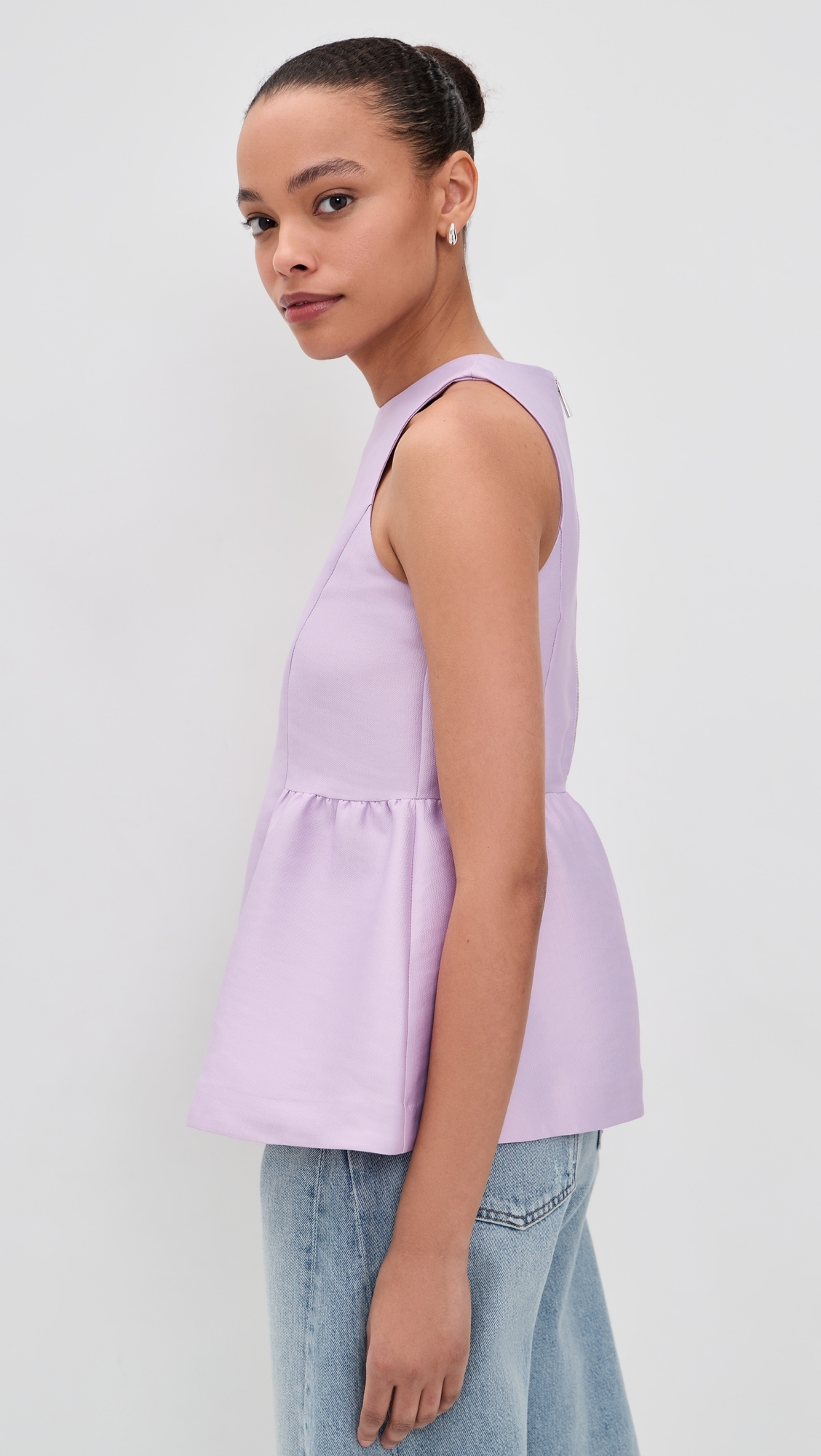 Solstice Satin Top Lavender