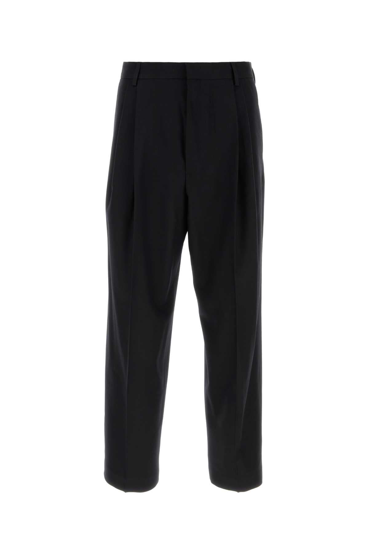 Wool Trousers — Black