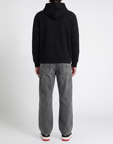 Man Sweatshirt Black Size XL Cotton