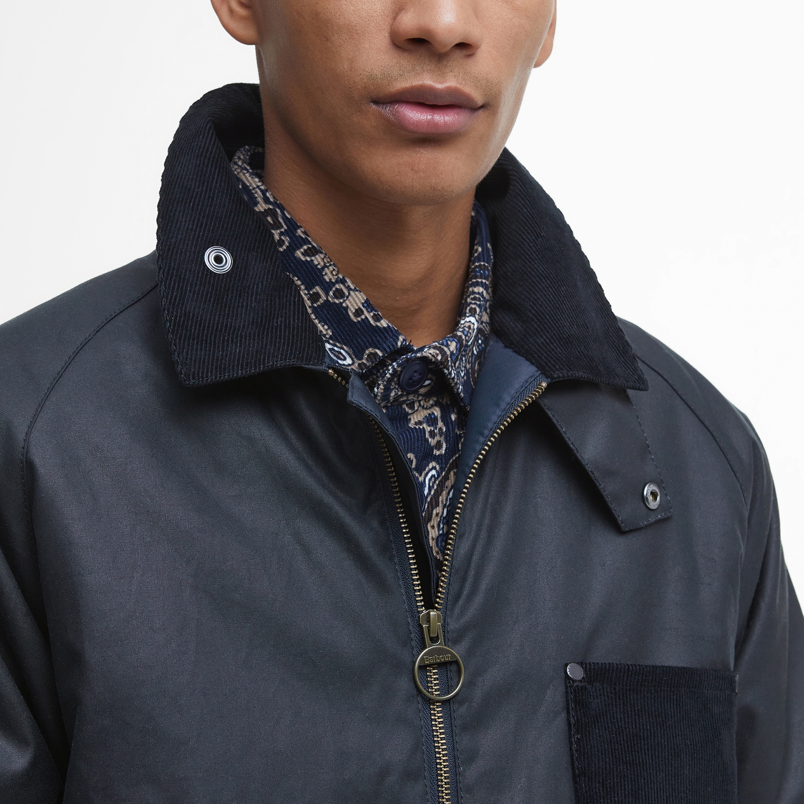 Barbour Shoreman Spey Waxed Cotton Jacket - S
