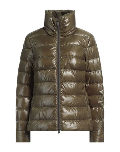 Woman Puffer Military green Size 6 Polyamide