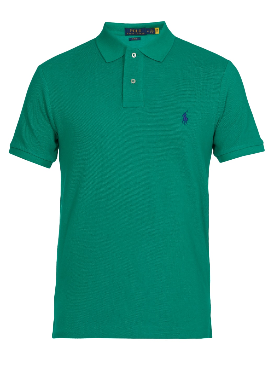 Embroidered-logo polo shirt
